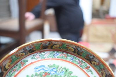 Lot 240 - A Chinese Canton porcelain hors d' oeuvres set...
