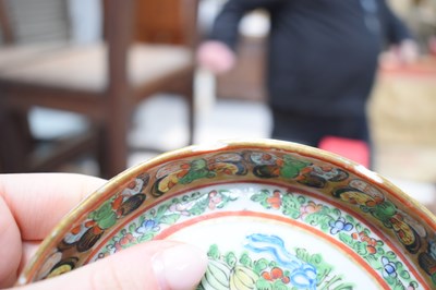 Lot 240 - A Chinese Canton porcelain hors d' oeuvres set...