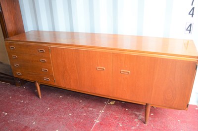 Lot 144 - A large Mid-Century teak sideboard