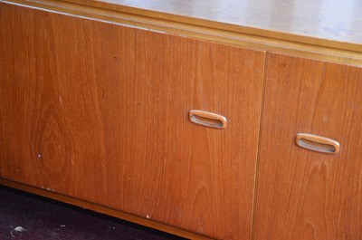 Lot 144 - A large Mid-Century teak sideboard