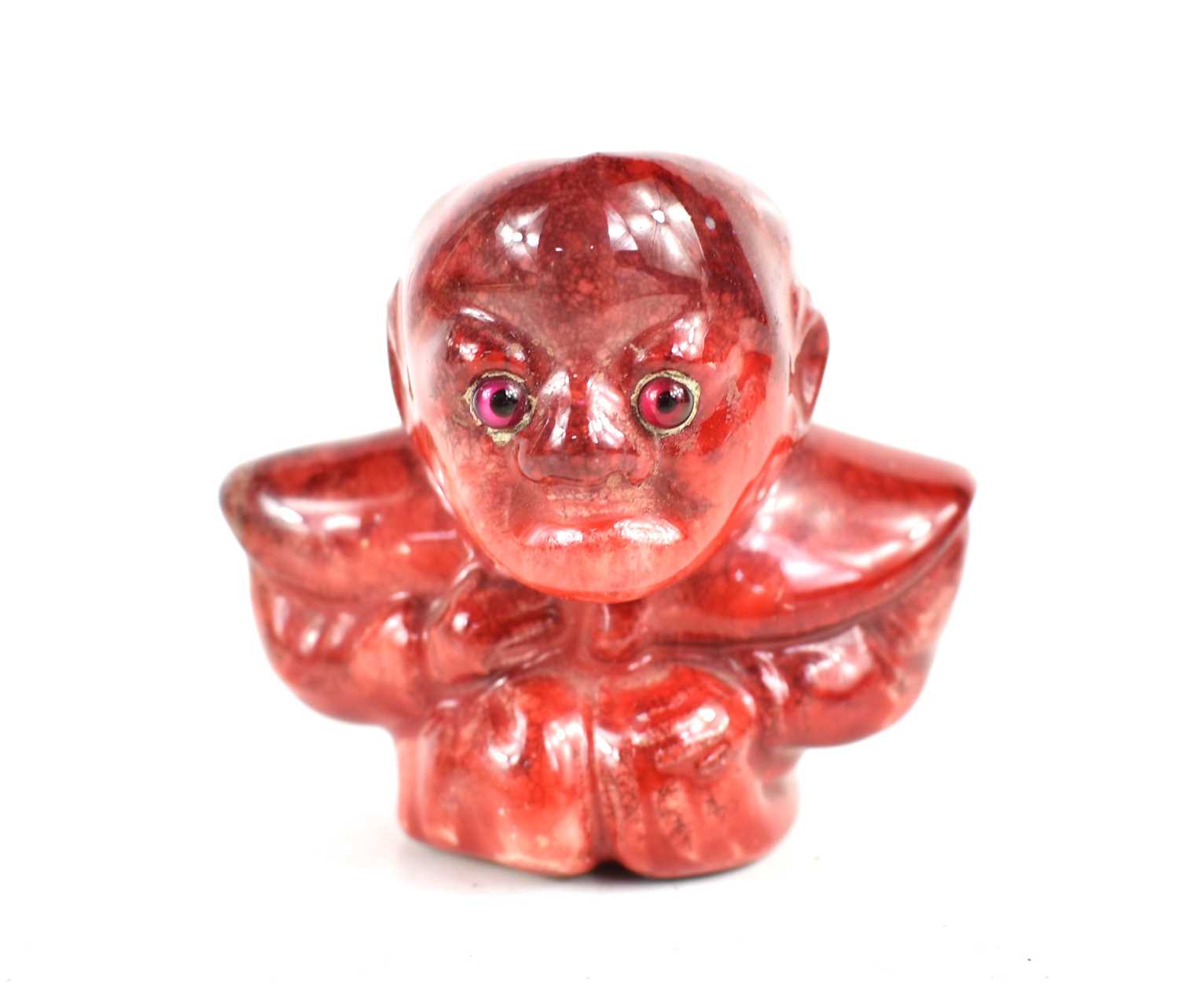Lot 264 - A Bernard Moore red flambe glazed Diakokan...