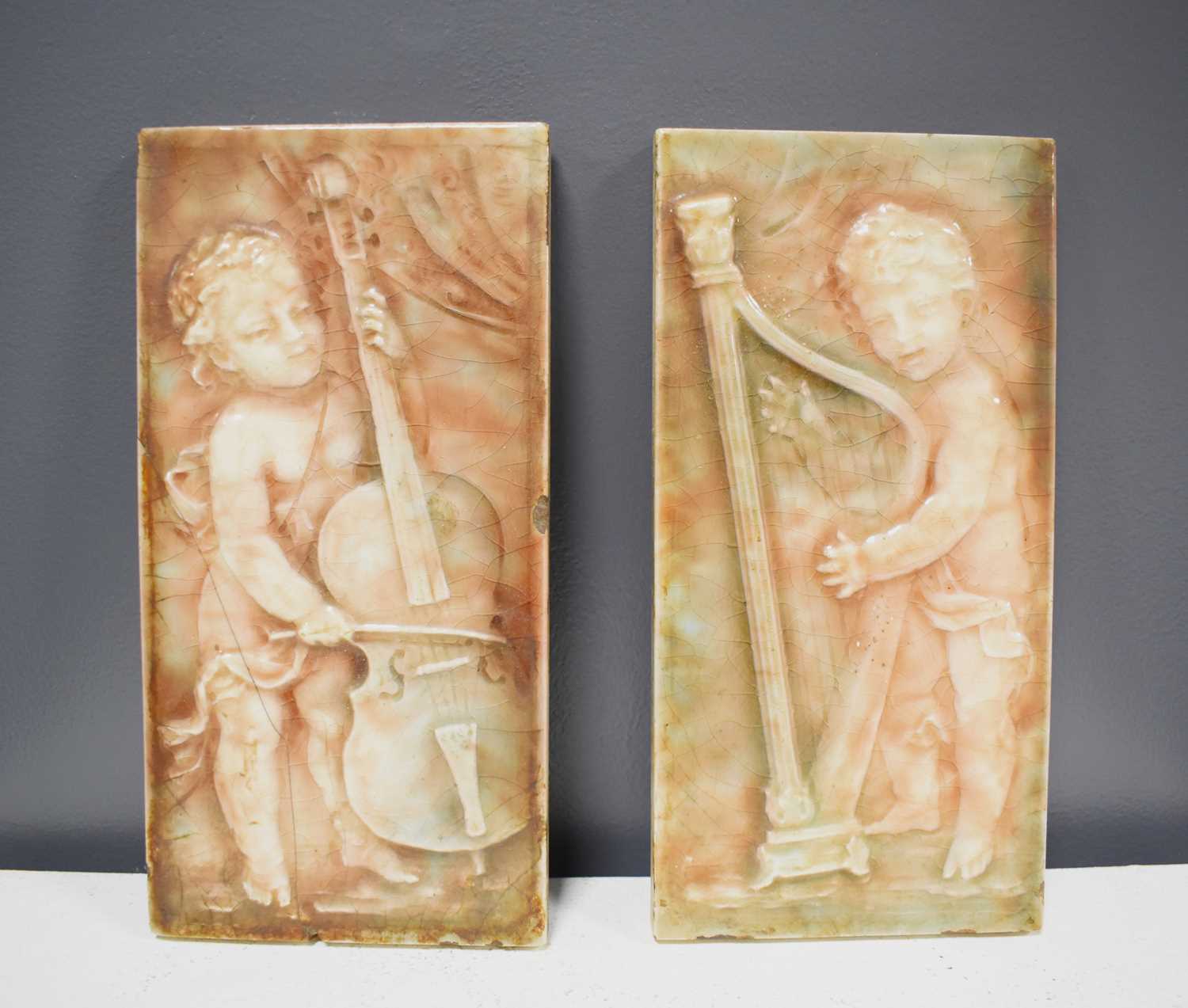 Lot 384 - A pair of Providential Tile Works Trenton NJ...