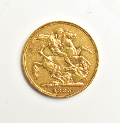 Lot 7 - A Queen Victoria full gold sovereign, young...