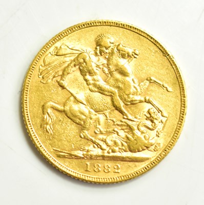 Lot 16 - A Queen Victoria full gold sovereign, young...