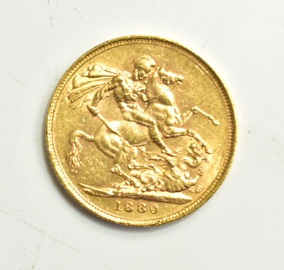 Lot 18 - A Queen Victoria full gold sovereign, young...