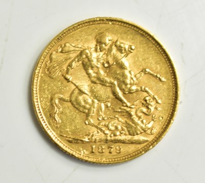 Lot 19 - A Queen Victoria full gold sovereign, young...