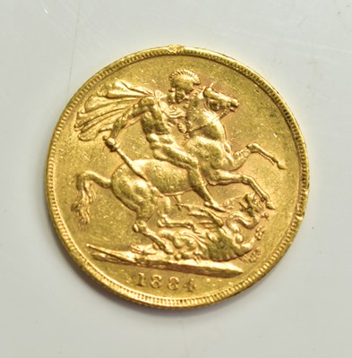 Lot 21 - A Queen Victoria full gold sovereign, young...