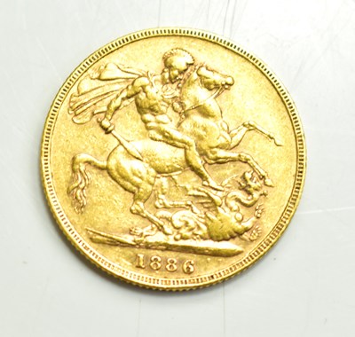 Lot 23 - A Queen Victoria full gold sovereign, young...