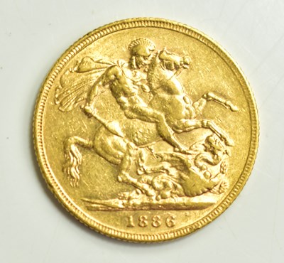 Lot 26 - A Queen Victoria full gold sovereign, young...