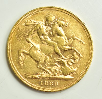 Lot 27 - A Queen Victoria full gold sovereign, young...