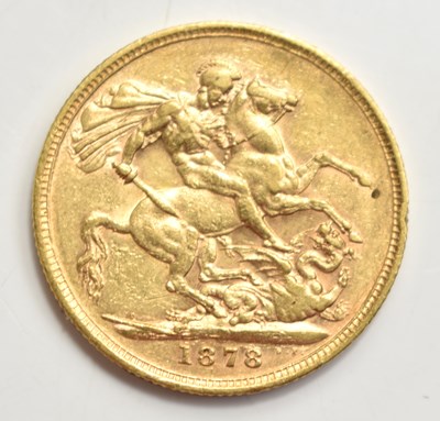 Lot 35 - A Queen Victoria full gold sovereign, young...