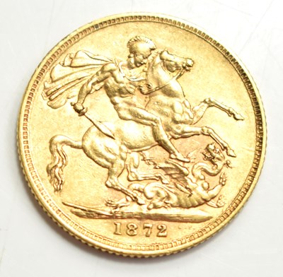 Lot 40 - A Queen Victoria full gold sovereign, young...