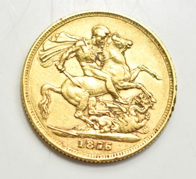 Lot 44 - A Queen Victoria full gold sovereign, young...