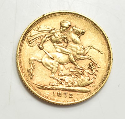 Lot 46 - A Queen Victoria full gold sovereign, young...