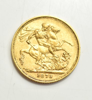 Lot 47 - A Queen Victoria full gold sovereign, young...