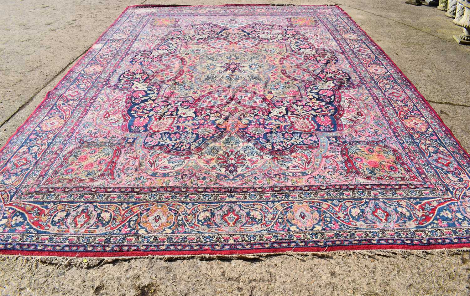 Lot 482 - An impressive Middle Eastern wool rug, in