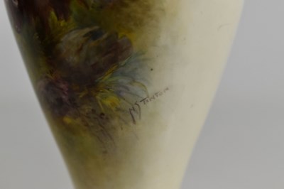 Lot 168 - A Royal Worcester vase by Harry Stinton,...