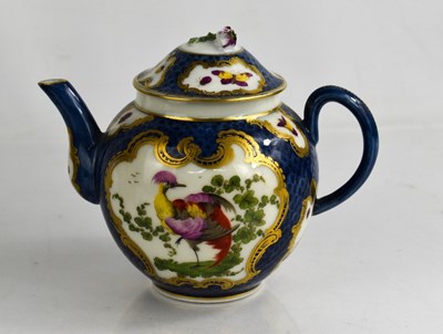 Lot 165 - A Worcester-style teapot with cover, likely...