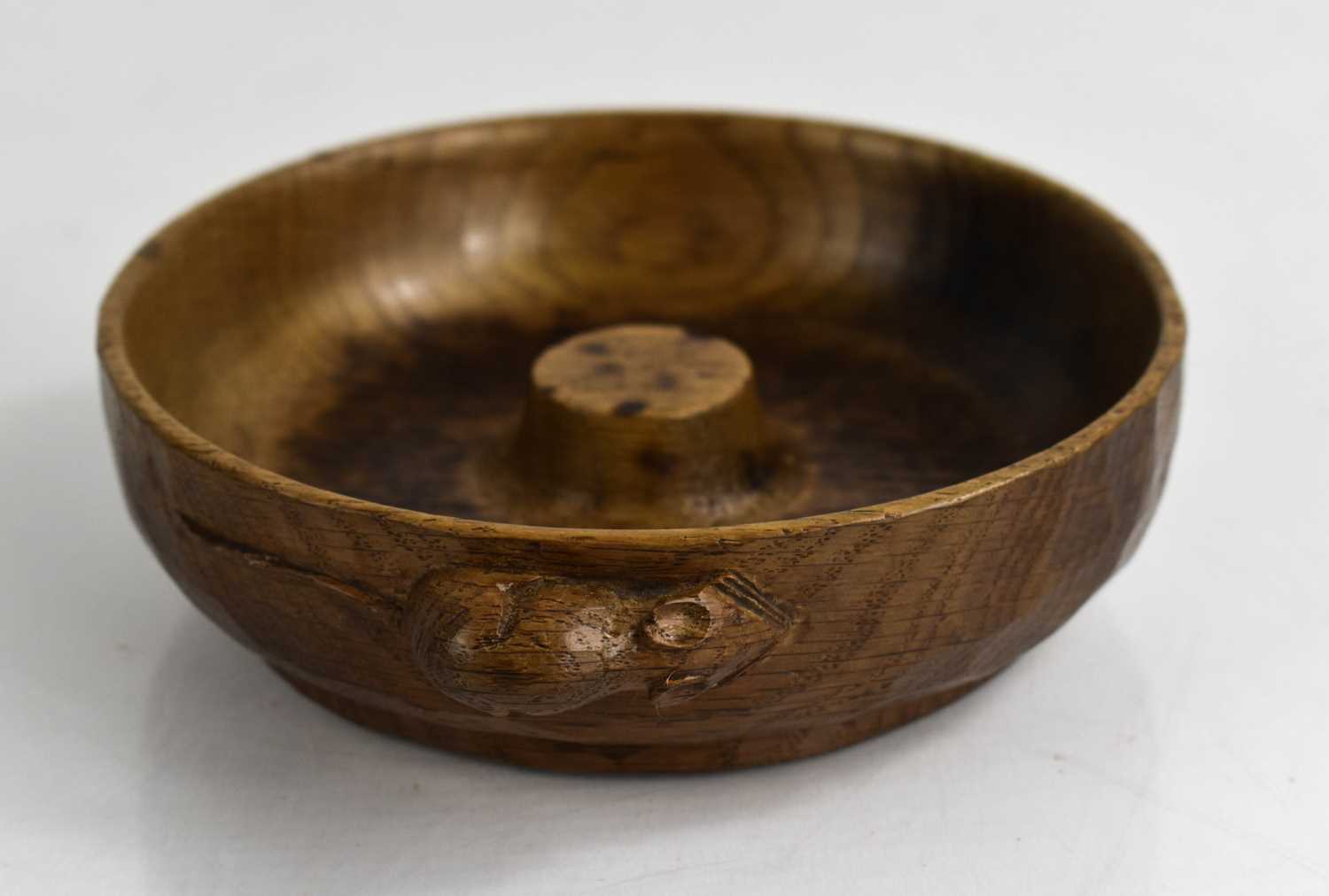 Lot 295 - A Robert Thompson 'Mouseman' pipe bowl, carved...