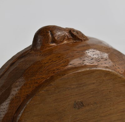 Lot 295 - A Robert Thompson 'Mouseman' pipe bowl, carved...