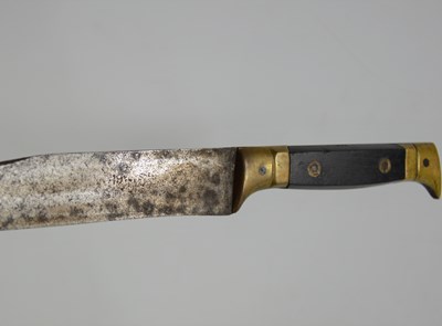 Lot 451 - A rare French Army issue WWI trench knife,...