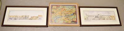 Lot 100 - A map of Stamford, Two Graham Wright limited...