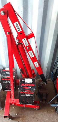Lot 541 - A Sealey 1.8 ton engine crane together with...
