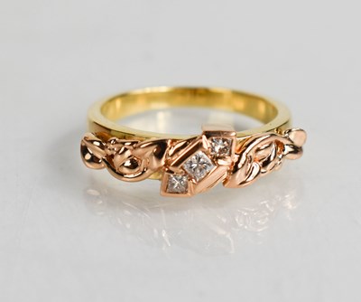 Lot 48 - A Clogau 18ct rose and yellow gold and diamond...
