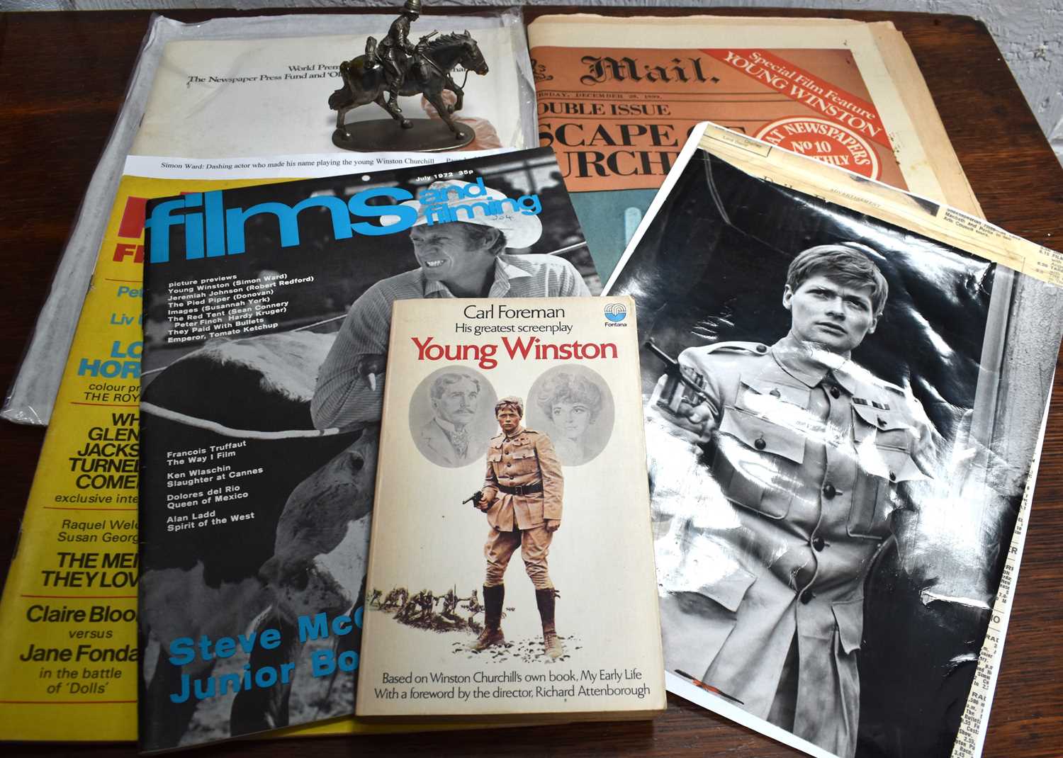 Lot 174 - A group of Young Winston film memorabilia to...