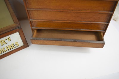 Lot 351 - A Chemist's / Apothecary oak display table...