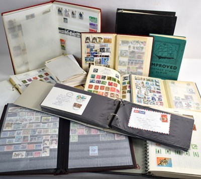 Lot 332 - A collection of stamp albums and First Day...