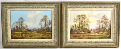 Lot 478 - James Wright (b.1935): Two oil on board...
