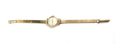 Lot 237 - A 9ct gold ladies cocktail watch on a 9ct gold...