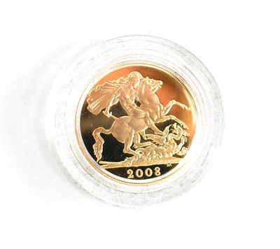 Lot 302 - A Royal Mint gold proof gold sovereign dated...