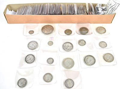 Lot 287 - A collection of GB coins to include silver...