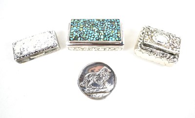 Lot 264 - A Victorian silver trinket box with repousse...