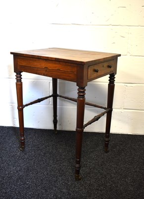 Lot 551 - A 19th century rosewood table, with single...