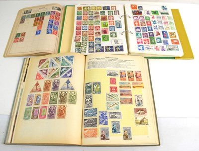Lot 337 - A group of three stamp albums containing GB...