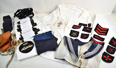 Lot 377 - A collection of militaria to include a sailors...
