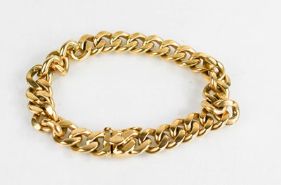 Lot 83 - A 9ct gold bracelet, 20cm long, 41g.