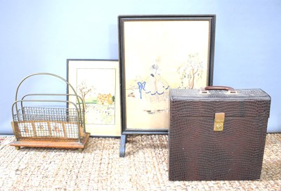 Lot 386 - A group of records in a case, and a vintage...