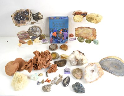 Lot 179 - A selection of Rocks and minerals, to include...