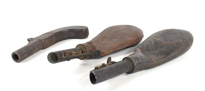 Lot 517 - Two leather and metal Sheffield Hawksley...