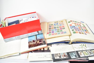Lot 315 - A group of postcards, stamps, photographs and...
