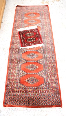 Lot 506 - An Indian tribal wool rug / small runner, with...