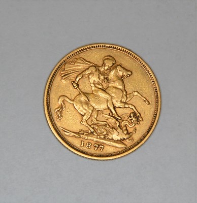 Lot 60 - A Victorian gold full sovereign, 1877.