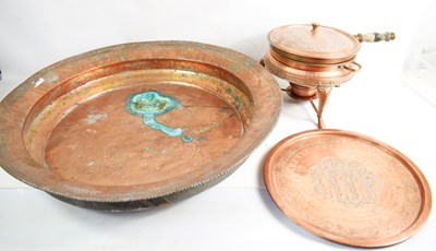 Lot 349 - A large and impressive Indian antique copper...