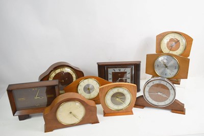 Lot 353 - A selection of vintage mantle clocks, mostly...