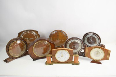 Lot 360 - A selection of vintage mantle clocks, to...