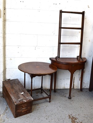 Lot 554 - A group of antique furniture to include a...